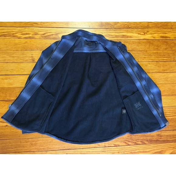 Dkota Grizzly Men's Shirt Jacket M Heavyweight Flannel Long Sleeve Zip & Button - Picture 11 of 16